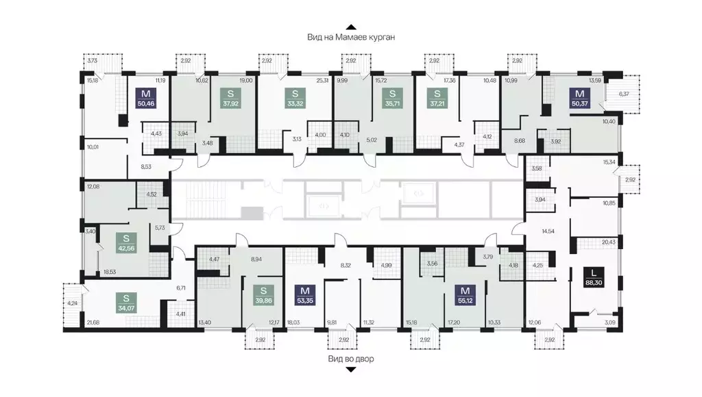 2-к кв. Волгоградская область, Волгоград просп. Имени В.И. Ленина, 59Г ... - Фото 2