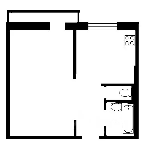 1-к кв. Челябинская область, Челябинск пер. Мамина, 6 (32.4 м) - Фото 2