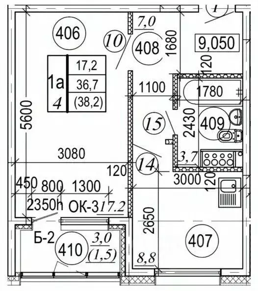 1-к кв. Камчатский край, Елизовский муниципальный округ, пос. ... - Фото 1