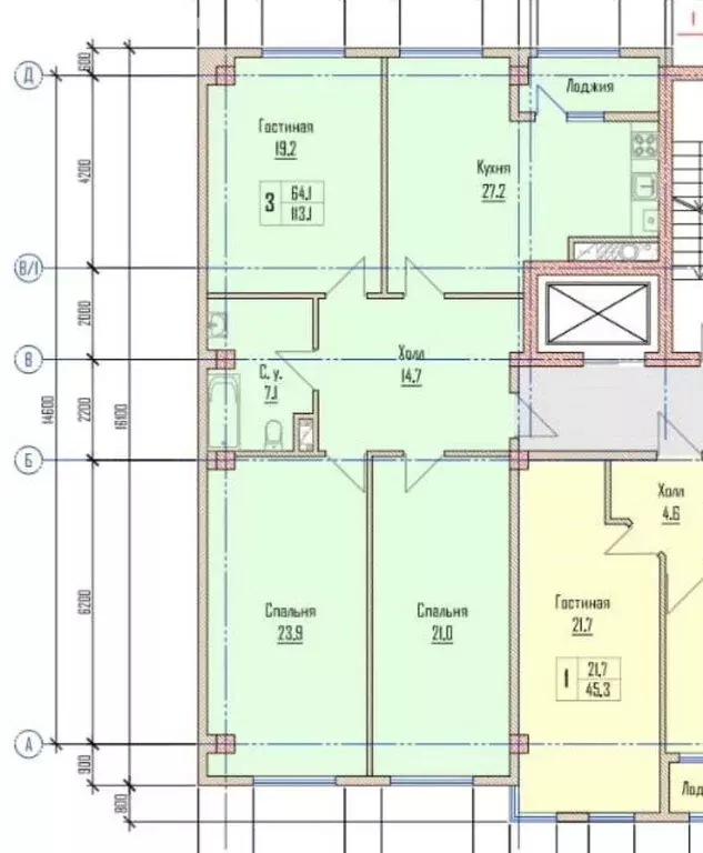 3-комнатная квартира: Нальчик, улица Толстого, 43 (105 м) - Фото 0