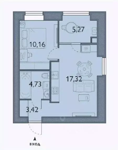 1-к кв. Брянская область, Брянский район, пос. Мичуринский, ... - Фото 1