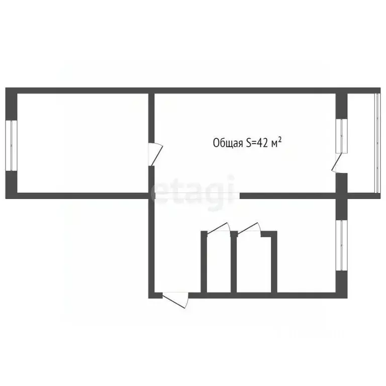2-к кв. Кемеровская область, Прокопьевск ул. Советов, 12 (42.0 м) - Фото 1