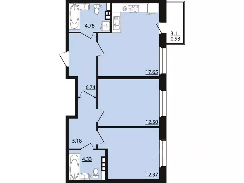 2-к кв. Воронежская область, Рамонский район, Яменское с/пос, пос. ... - Фото 1