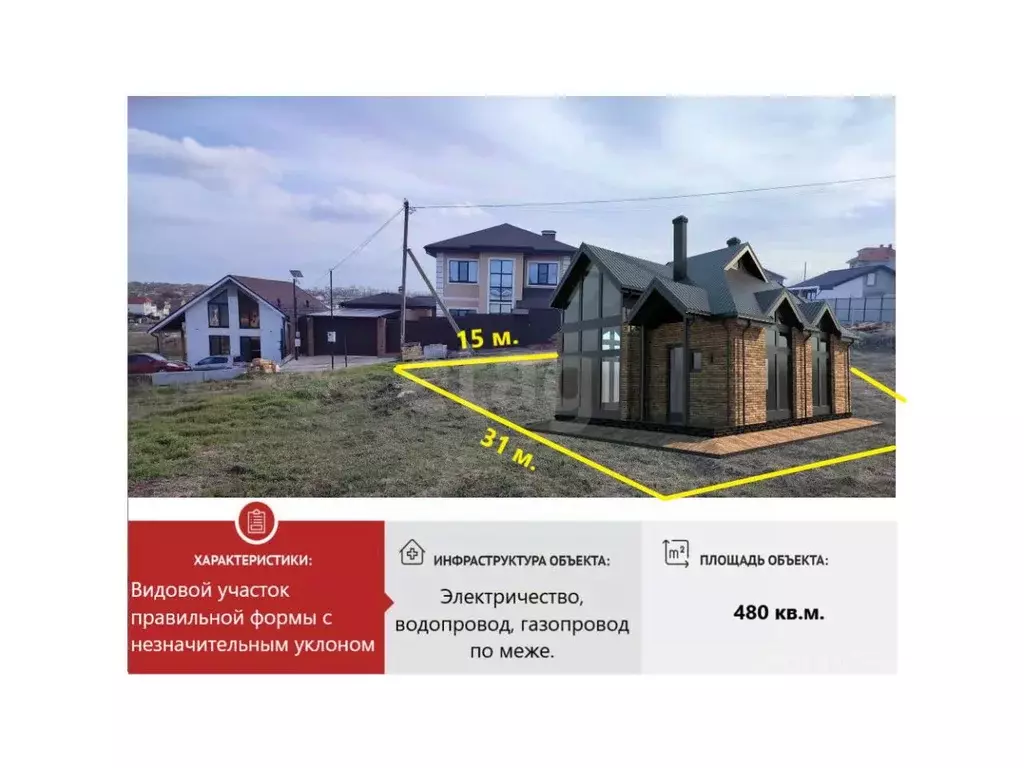 Дом в Крым, Симферопольский район, Мирновское с/пос, Дзержинец садовое ... - Фото 1