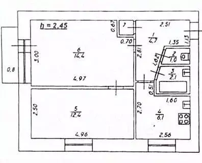 2-к кв. Тверская область, Тверь ул. Горького, 61 (41.1 м) - Фото 2