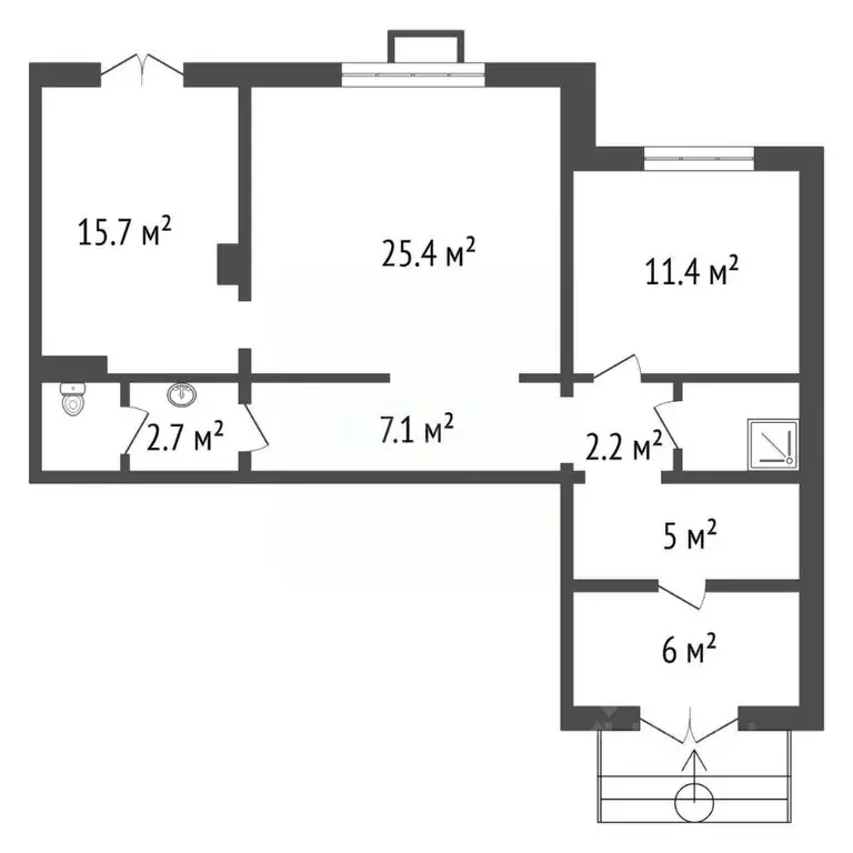 Помещение свободного назначения в Красноярский край, Красноярск ул. ... - Фото 2