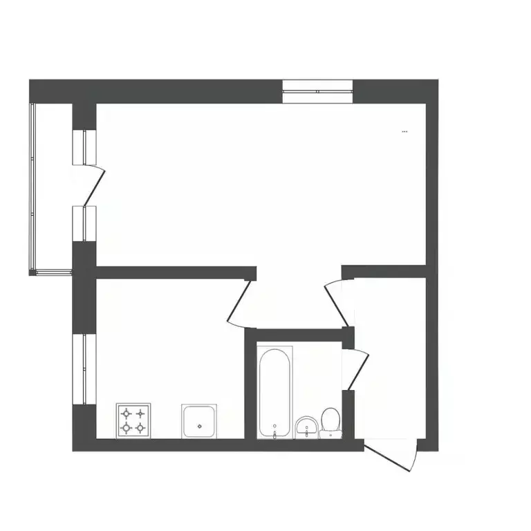 1-к кв. Тюменская область, Тюмень ул. Республики, 180 (30.8 м) - Фото 2