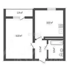 1-к кв. Воронежская область, Воронеж проезд Пограничный, 7 (33.9 м) - Фото 2