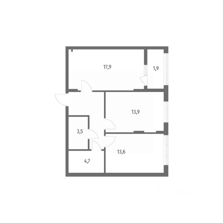 2-к кв. Калининградская область, Калининград пос. Лермонтовский, ул. ... - Фото 1