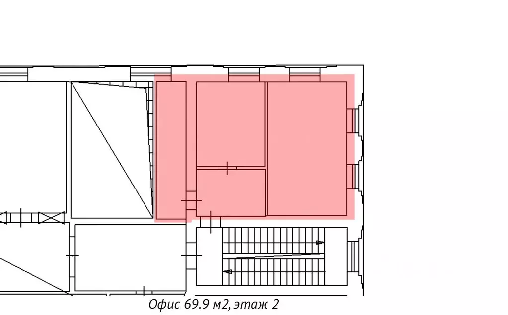 Офис в Санкт-Петербург ул. Комсомола, 1-3АИ (70 м) - Фото 1