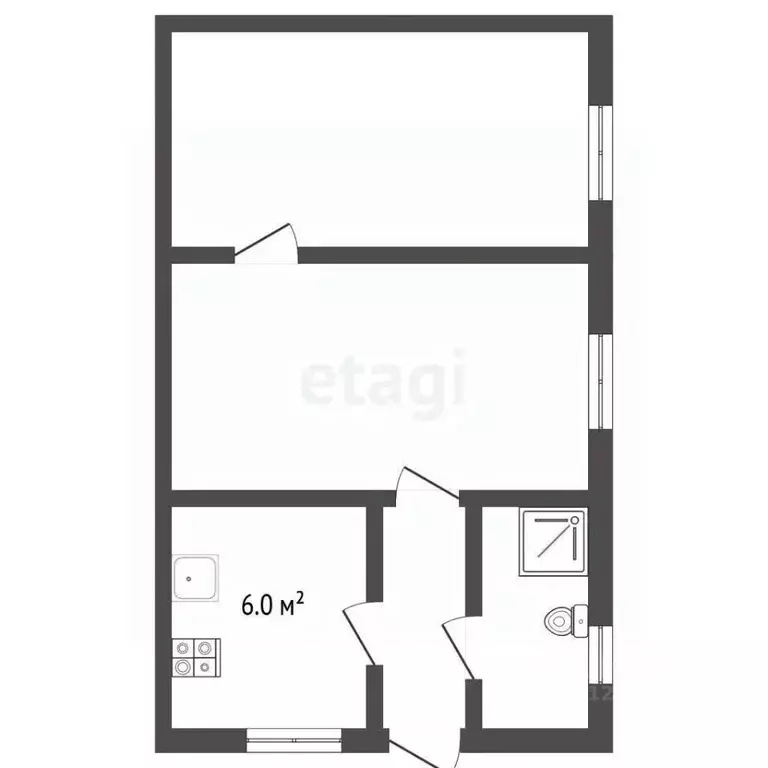 2-к кв. Крым, Симферопольский район, Гвардейское с/пос, с. Маленькое ... - Фото 2