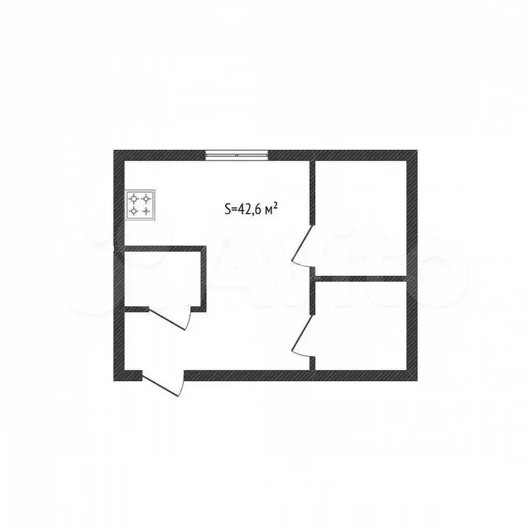 3-к. квартира, 43 м, 5/5 эт. - Фото 0