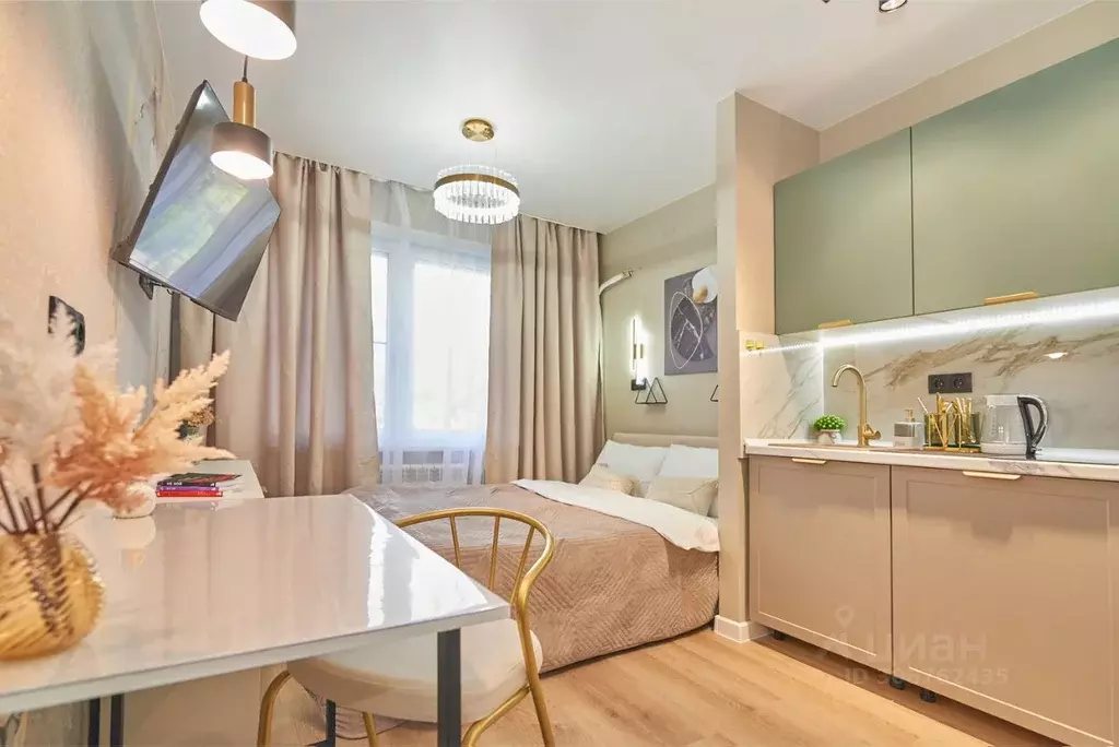 Студия Иркутская область, Иркутск Гусарская тер., 4 (25.0 м) - Фото 1