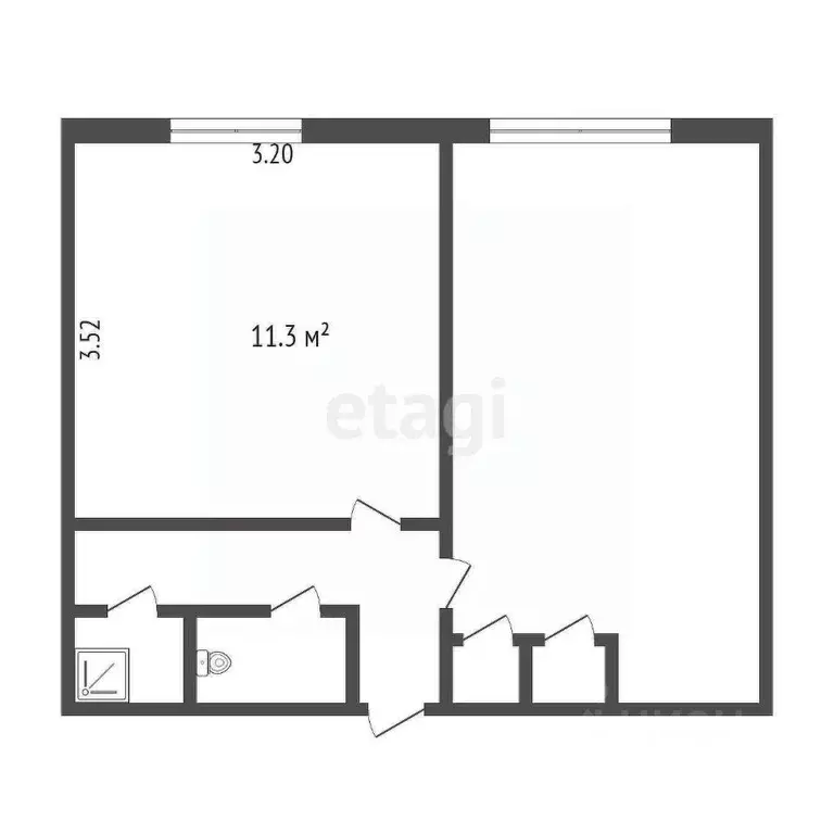 Комната Псковская область, Псков Красноармейская ул., 26 (11.3 м) - Фото 0