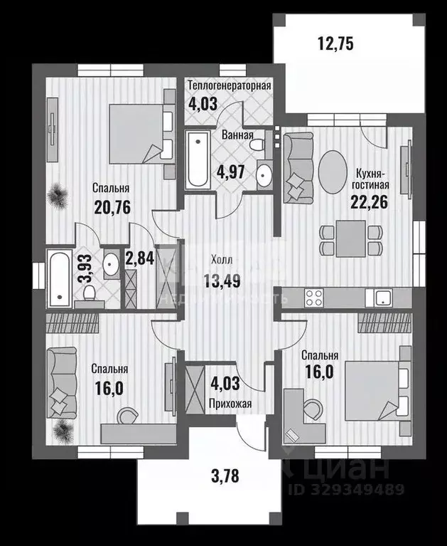 Коттедж в Москва Акиньшино-5 кп, 11-я линия (130 м) - Фото 1