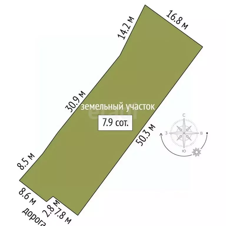 Участок в Татарстан, Бугульма ул. Николая Сентюкова, 10 (10.0 сот.) - Фото 2