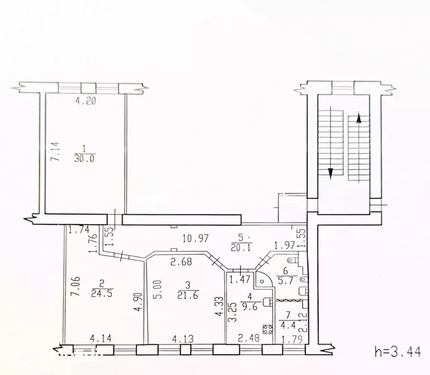 3-комнатная квартира: Санкт-Петербург, улица Академика Лебедева, 31 ... - Фото 1