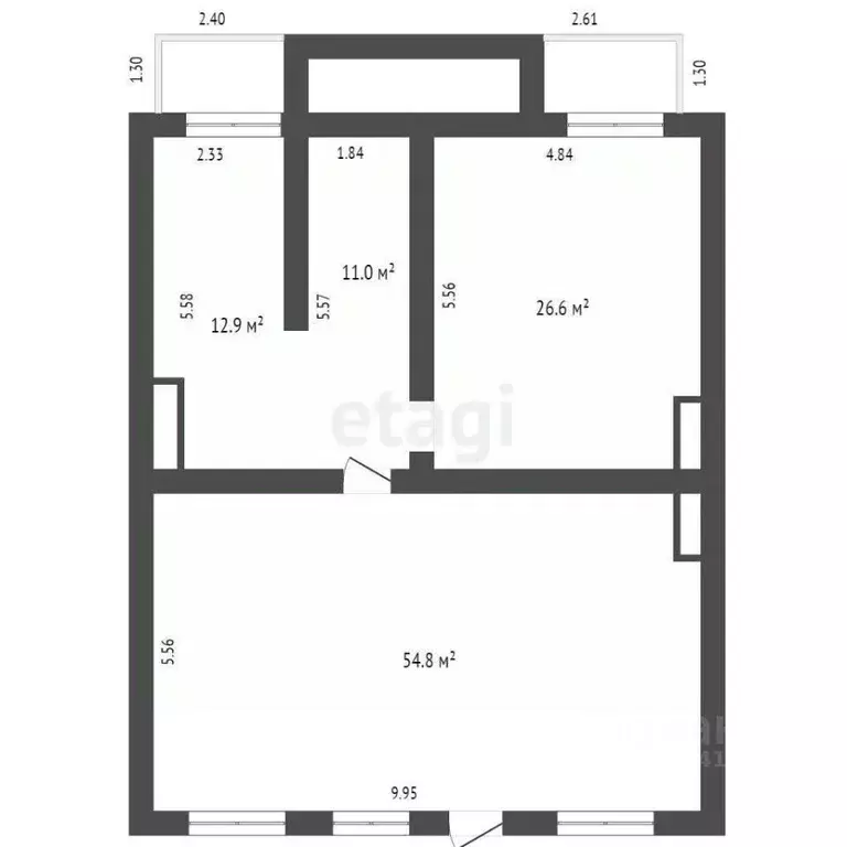 3-к кв. Севастополь ул. Багрия, 81 (105.3 м) - Фото 2