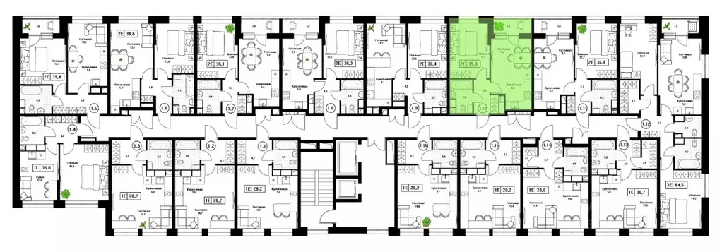 1-к кв. Московская область, Пушкино Пушкино Град жилой комплекс (35.9 ... - Фото 1