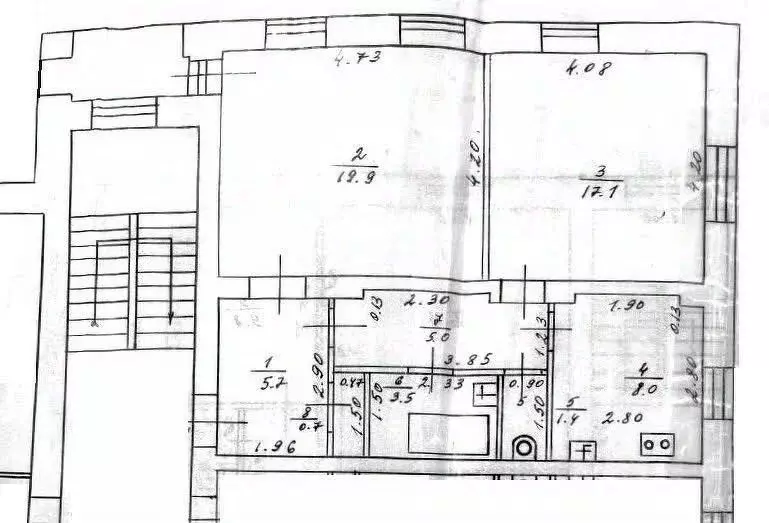 2-к кв. Тверская область, Тверь ул. Карпинского, 12/32 (61.3 м) - Фото 1