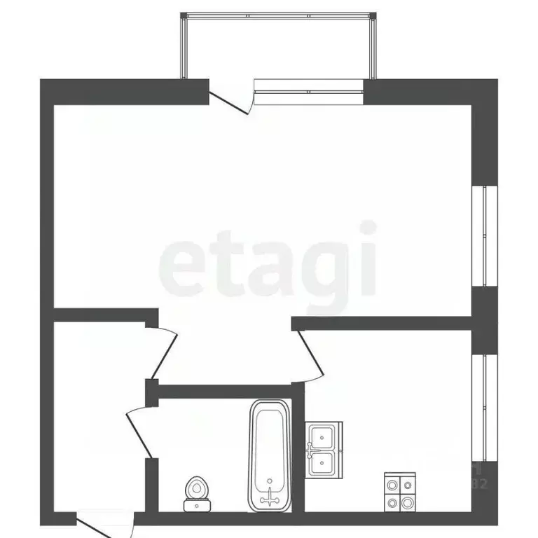 1-к кв. Камчатский край, Петропавловск-Камчатский ул. Арсеньева, 4 ... - Фото 2