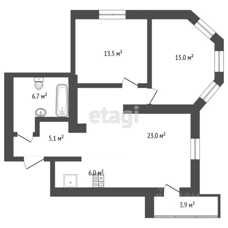 3-к кв. Ростовская область, Ростов-на-Дону Газетный пер., 73а (101.7 ... - Фото 1