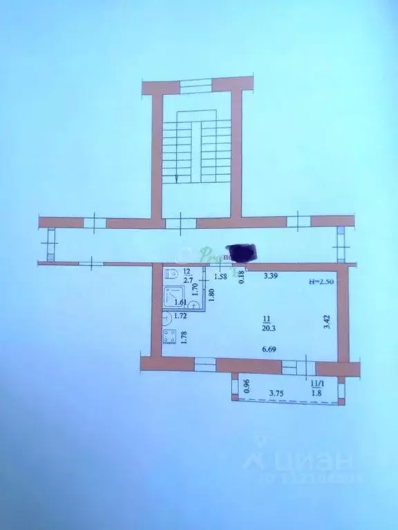 1-к кв. Краснодарский край, Ейск Коммунистическая ул., 12/1 (23.0 м) - Фото 1