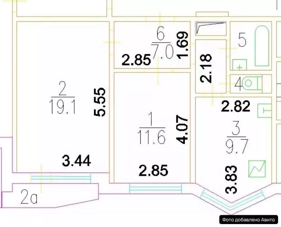 2-к кв. Москва ул. Цюрупы, 22К1 (51.4 м) - Фото 2