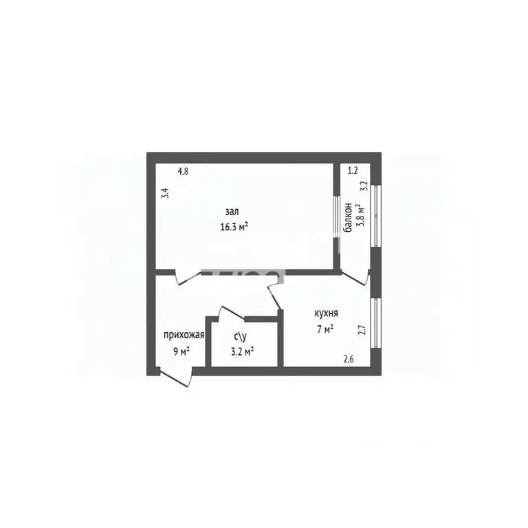 1-к кв. Дагестан, Дербент пер. Карла Маркса, 57 (37.0 м) - Фото 1