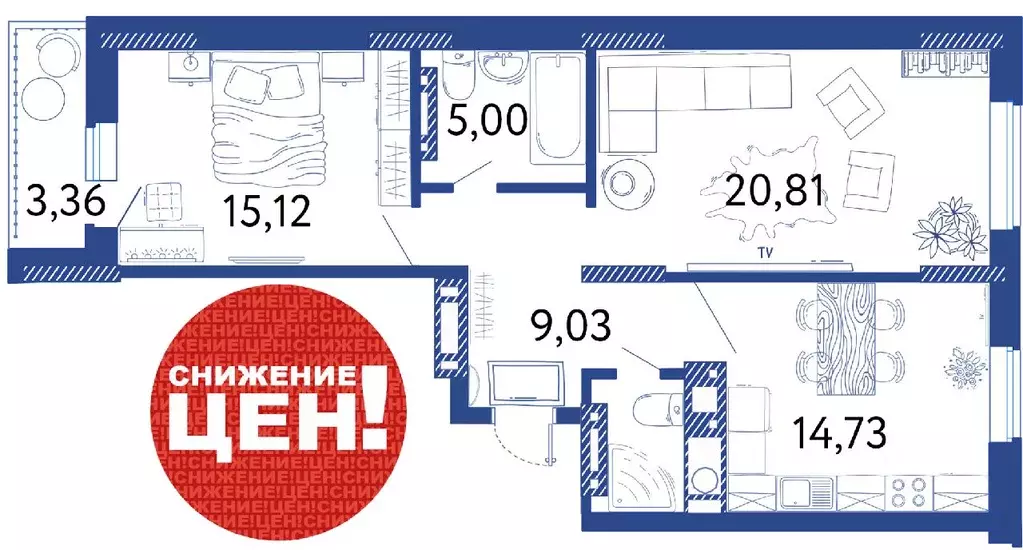 2-к кв. Астраханская область, Астрахань Аршанский пер., 4 (71.1 м) - Фото 0