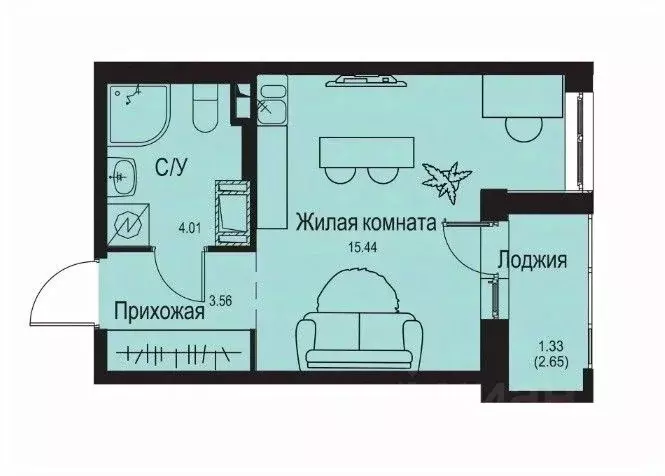 Студия Ленинградская область, Всеволожский район, Заневское городское ... - Фото 0