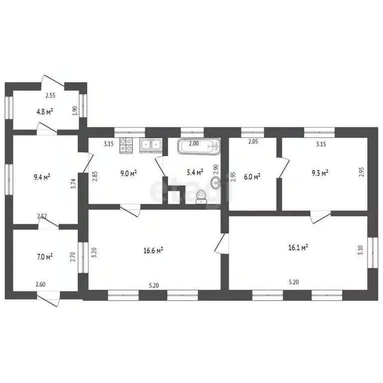 Дом в Саратовская область, Балашов ул. 1-я Железнодорожная, 35 (84 м) - Фото 1