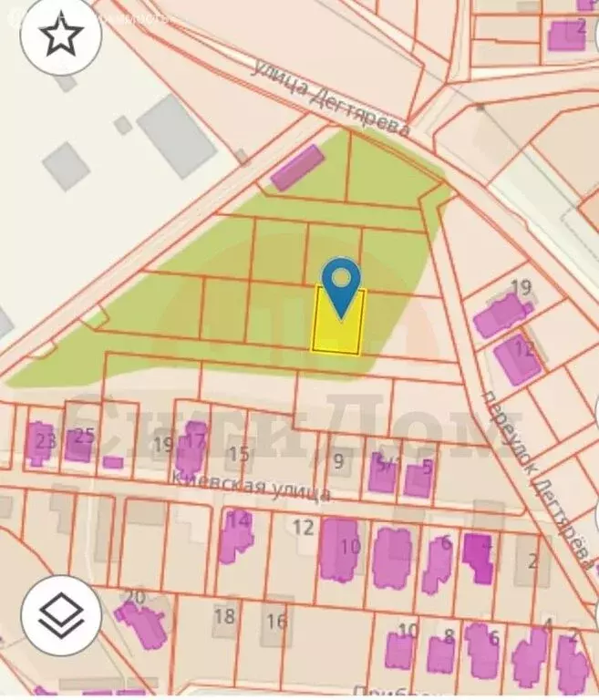 Участок в посёлок городского типа Новофёдоровка, улица Дегтярёва (6 м) - Фото 0