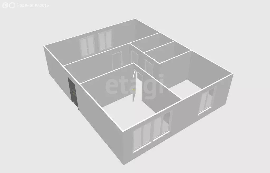 2-комнатная квартира: село Красногорск, улица Ушакова, 18 (43.1 м) - Фото 1