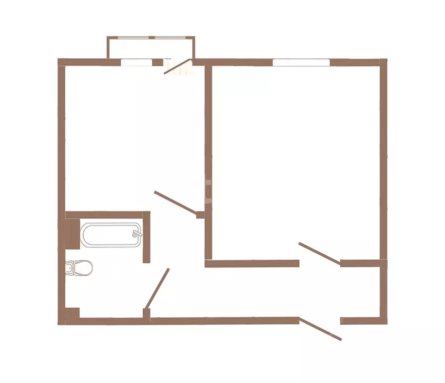 1-к кв. Тульская область, Тула городской округ, пос. Петровский ул. ... - Фото 2