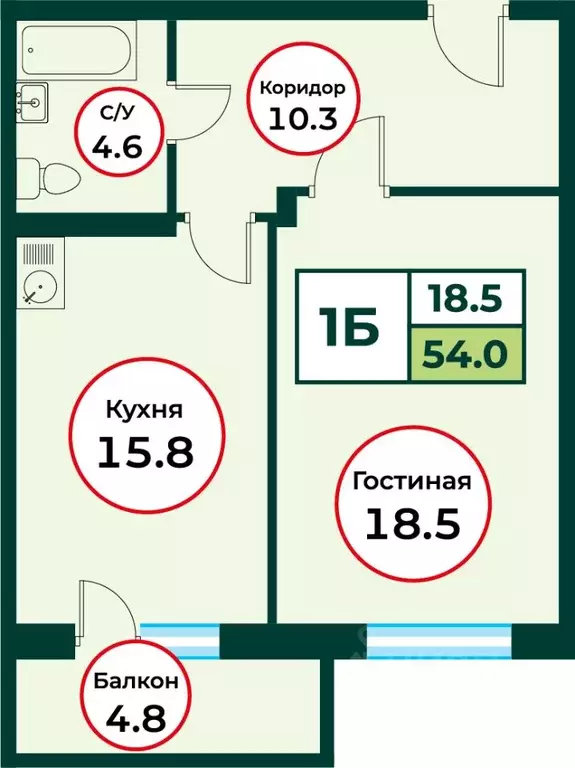 1-к кв. Красноярский край, Красноярск городской округ, пос. Солонцы ... - Фото 1