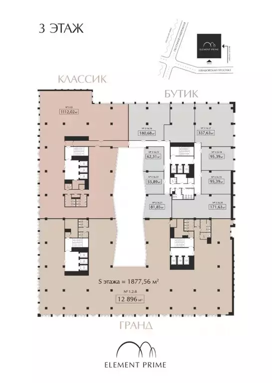 Офис в Санкт-Петербург Левашовский просп., 15 (1112 м) - Фото 2