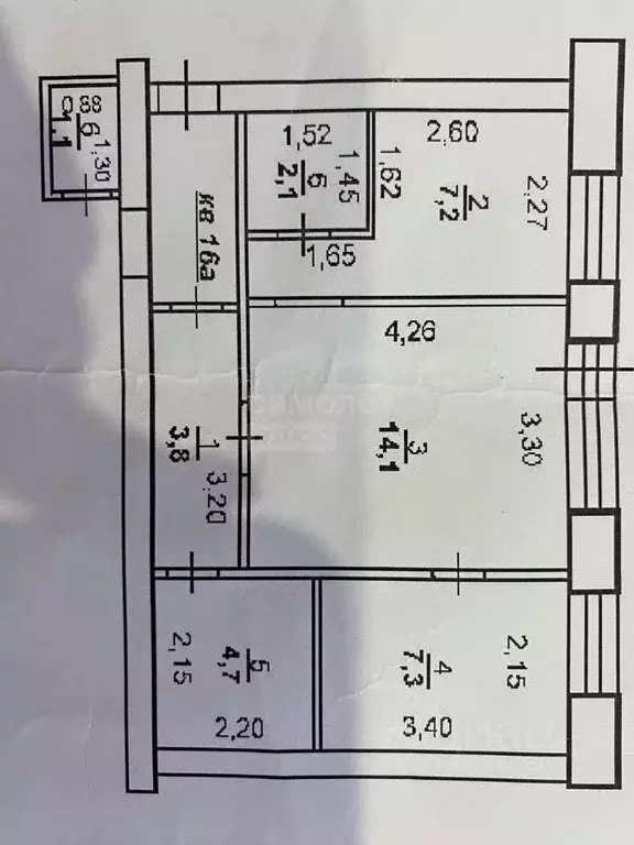2-к кв. Оренбургская область, Оренбург Луговая ул., 84к2 (40.3 м) - Фото 1