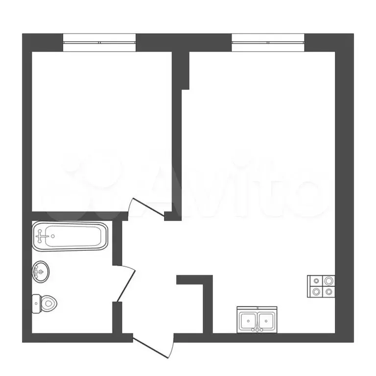 1-к. квартира, 40 м, 8/24 эт. - Фото 0