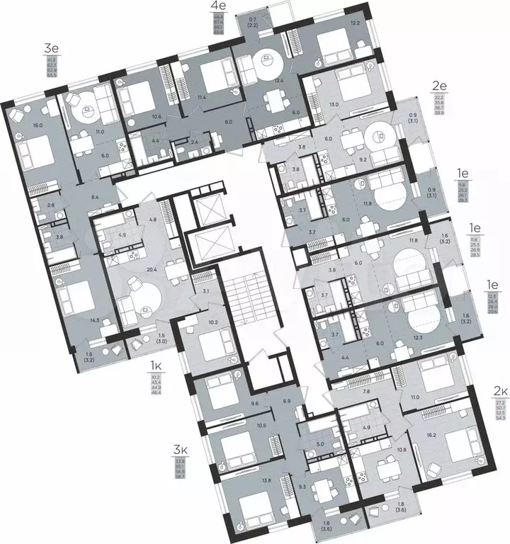 2-к. квартира, 36,7 м, 4/8 эт. - Фото 1