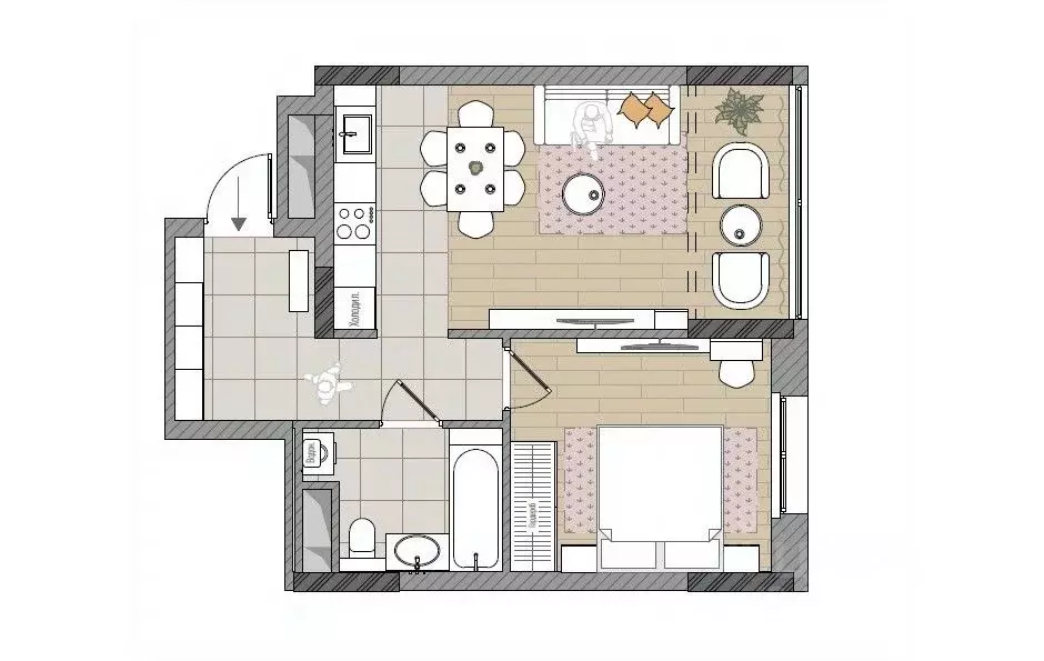 2-к кв. Кировская область, Киров Мелькомбинатовский проезд, 3 (48.7 м) - Фото 1