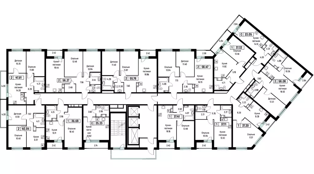 1-к кв. Ленинградская область, Мурино Всеволожский район, Урбанист ... - Фото 2