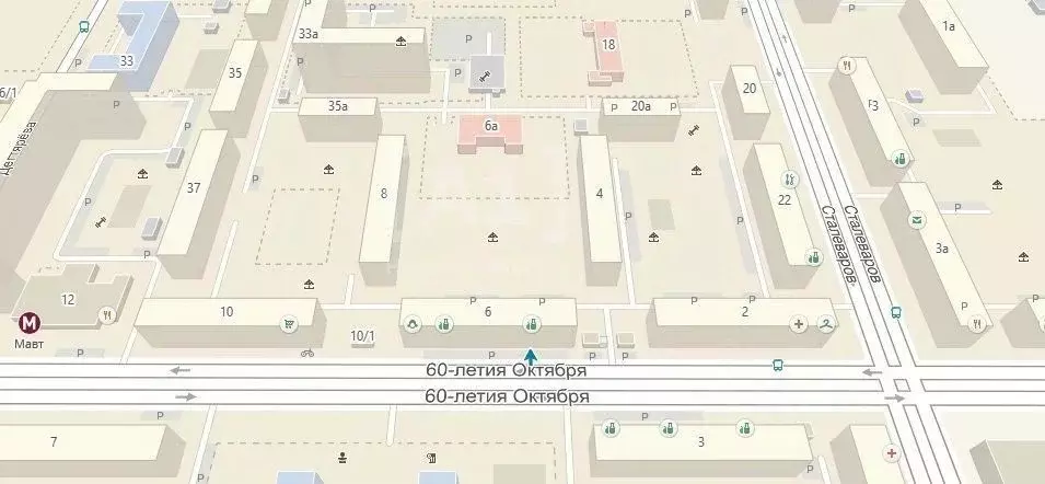 Торговая площадь в Челябинская область, Челябинск ул. 60-летия ... - Фото 0