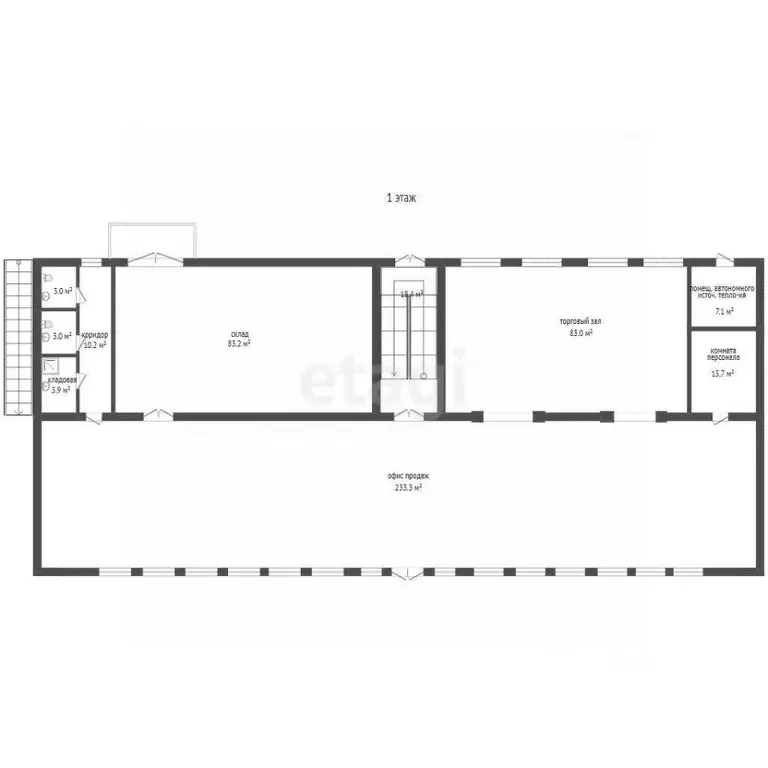 Торговая площадь в Мордовия, Саранск Пролетарская ул., 153 (688 м) - Фото 2