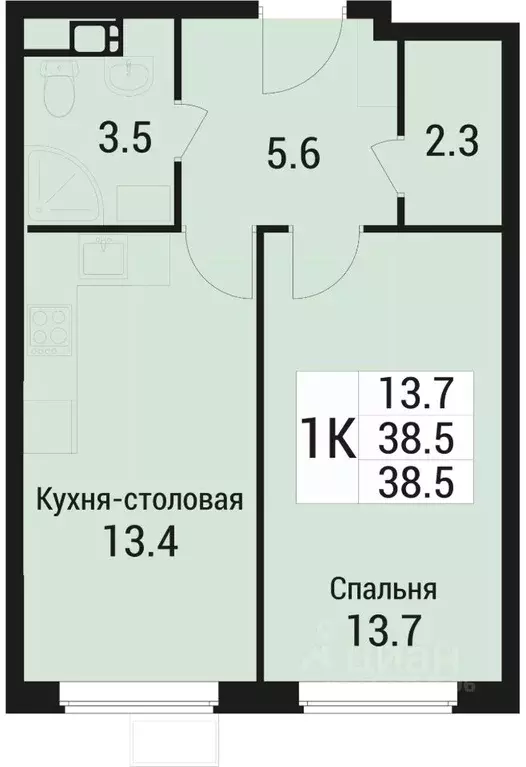 1-к кв. Московская область, Люберцы городской округ, Малаховка пгт Дом ... - Фото 0
