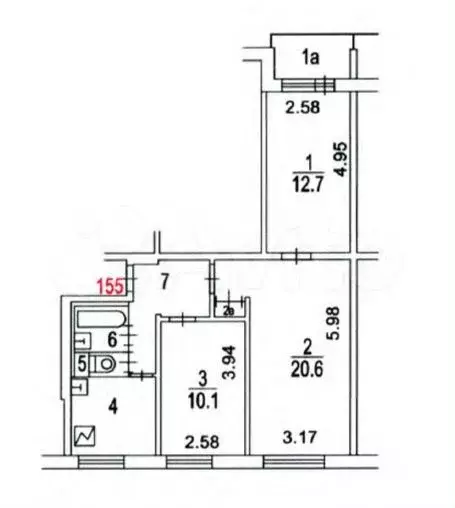 Аукцион: 3-к. квартира, 59,1 м, 4/9 эт. - Фото 0