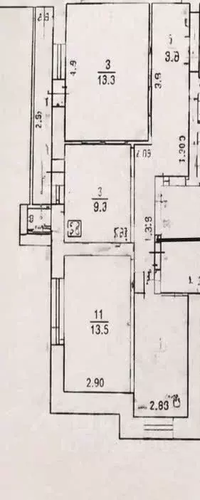 3-к кв. Липецкая область, Липецк ул. Циолковского, 34/5 (67.3 м) - Фото 2