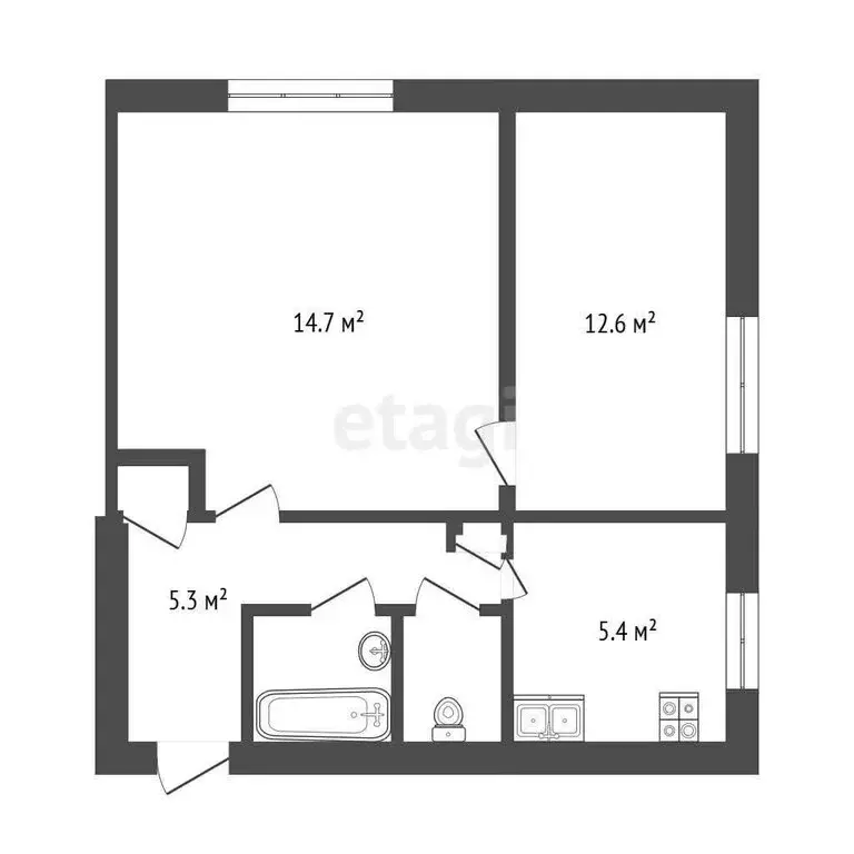 2-комнатная квартира: Остров, улица Шумейко, 10 (41.6 м) - Фото 0