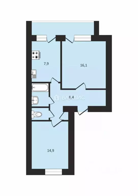 2-к кв. Владимирская область, Суздаль ул. Гоголя, 43 (51.4 м) - Фото 1