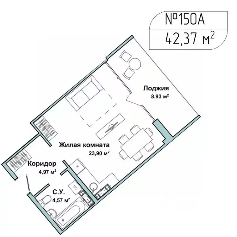 1-к кв. Севастополь ул. Летчиков, 10к4 (42.1 м) - Фото 0